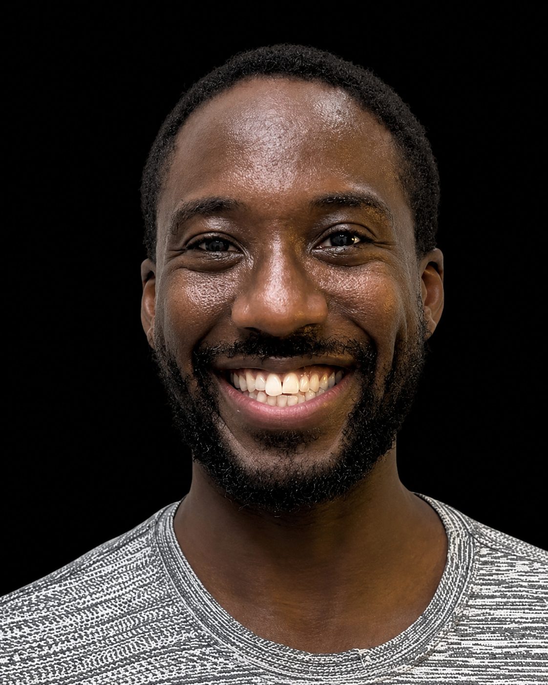 Kent smiling before Invisalign treatment